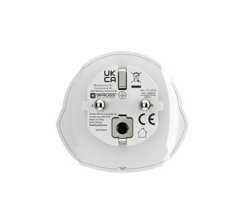 Skross адаптер 220V UK/US/World към EU - image 5