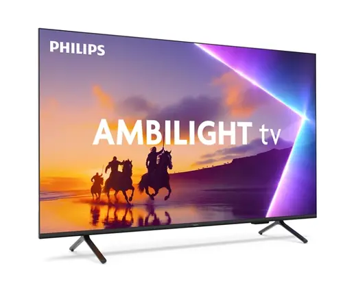 Телевизор, Philips 43PUS8510/12, 43" 4K Ultra HD QLED, 3840x2160p, DVB-T/T2/T2-HD/C/S/S2, 60Hz, Ambilight 3, Pixel Precise UHD, 90% DCI, HDR+, Titan OS, Dolby Atmos, Dolby Digital, VRR, 3*HDMI, 2*USB, 802.11ac, 20W RMS, Black - image 1