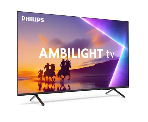 Телевизор, Philips 55PUS8510/12, 55" 4K Ultra HD QLED, 3840x2160p, DVB-T/T2/T2-HD/C/S/S2, 60Hz, Ambilight 3, Pixel Precise UHD, 90% DCI, HDR+, Titan OS, Dolby Atmos, Dolby Digital, VRR, 3*HDMI, 2*USB, 802.11ac, 20W RMS, Black - image 1