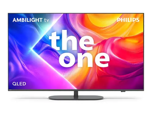 Телевизор, Philips 55PUS9010/12, 55" The One 4K Ultra HD QLED, 3840x2160p, DVB-T/T2/T2-HD/C/S/S2, 144Hz, Ambilight 3, P5 Perfect Picture, 90% DCI, HDR+, Titan OS, Dolby Atmos, Dolby Digital, VRR, 4*HDMI, 2*USB, 802.11ac, 40W RMS, Black