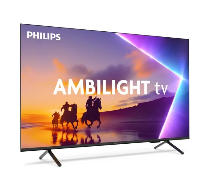 Телевизор, Philips 65PUS8510/12, 65" 4K Ultra HD QLED, 3840x2160p, DVB-T/T2/T2-HD/C/S/S2, 60Hz, Ambilight 3, Pixel Precise UHD, 90% DCI, HDR+, Titan OS, Dolby Atmos, Dolby Digital, VRR, 3*HDMI, 2*USB, 802.11ac, 20W RMS, Black - image 1