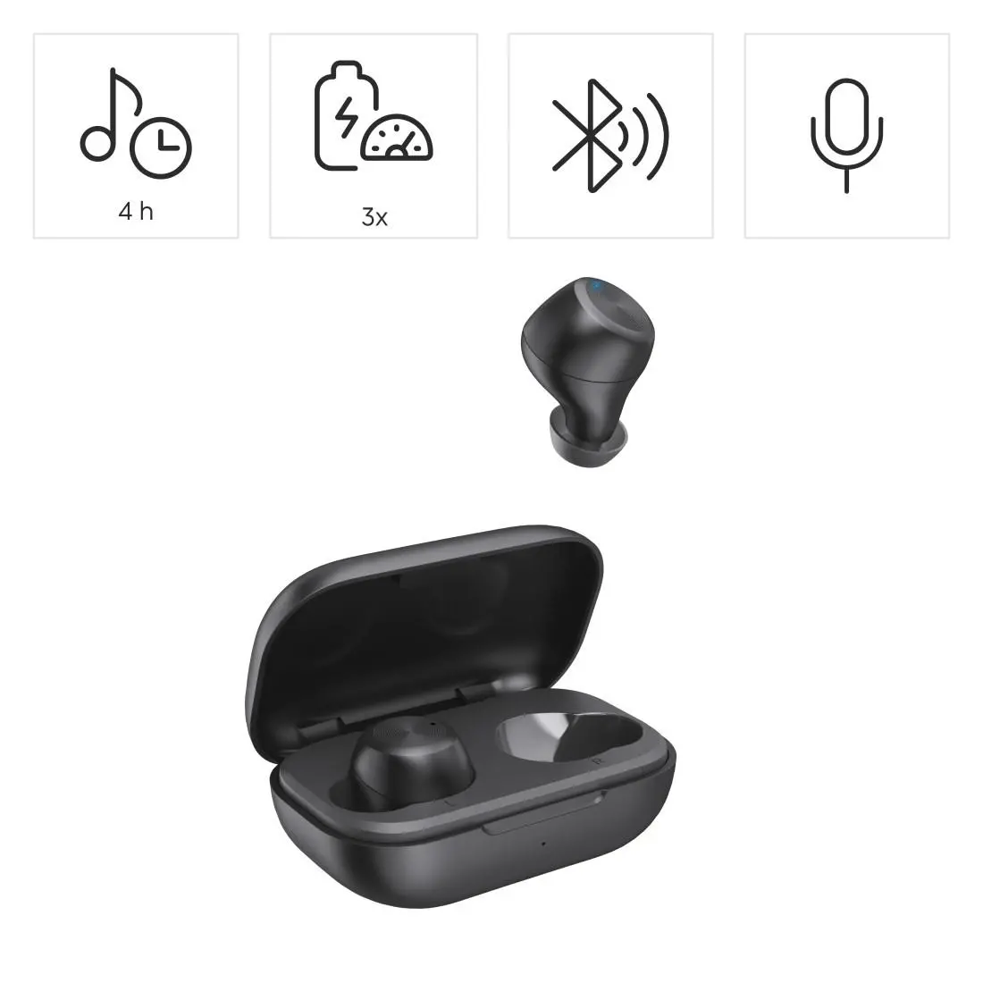 Hama Блутут слушалки “Spirit Chop II”, TWS, in-Ear, черни - image 6