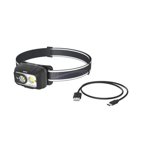 HAMA Lanternă frontală / LED "HL500-C", USB-C, 4 moduri - 13