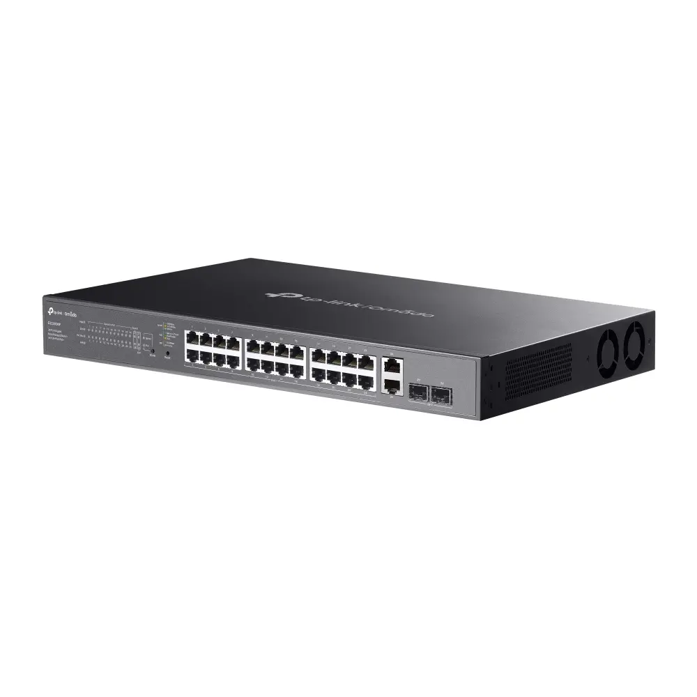 Комутатор TP-LINK ES228GMP, 24xGb PoE+ 802.3at/af,2x Gb.RJ45 port,2 xGb.SFP - image 2