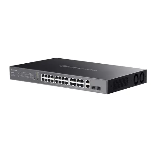 Комутатор TP-LINK ES228GMP, 24xGb PoE+ 802.3at/af,2x Gb.RJ45 port,2 xGb.SFP - image 2