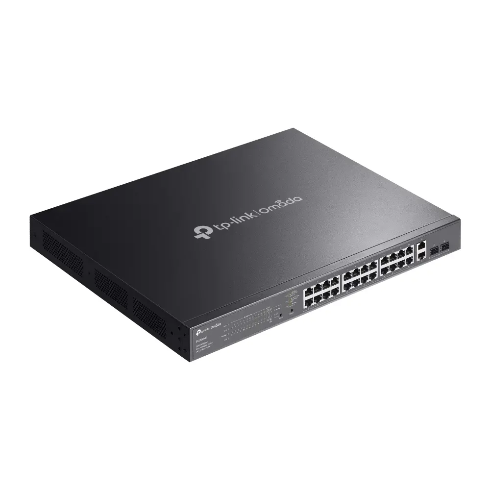 Комутатор TP-LINK ES228GMP, 24xGb PoE+ 802.3at/af,2x Gb.RJ45 port,2 xGb.SFP - image 3