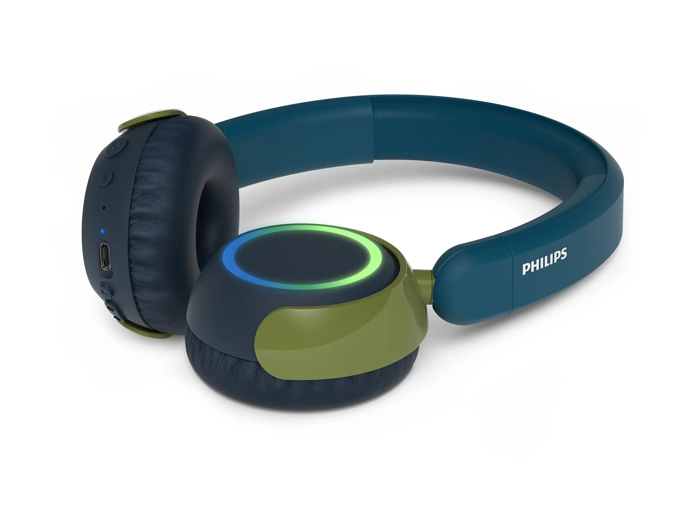 PHILIPS Детски Bluetooth слушалки Светещи наушници Ограничена сила на звука до 85 dB Chrystal Teal - image 4