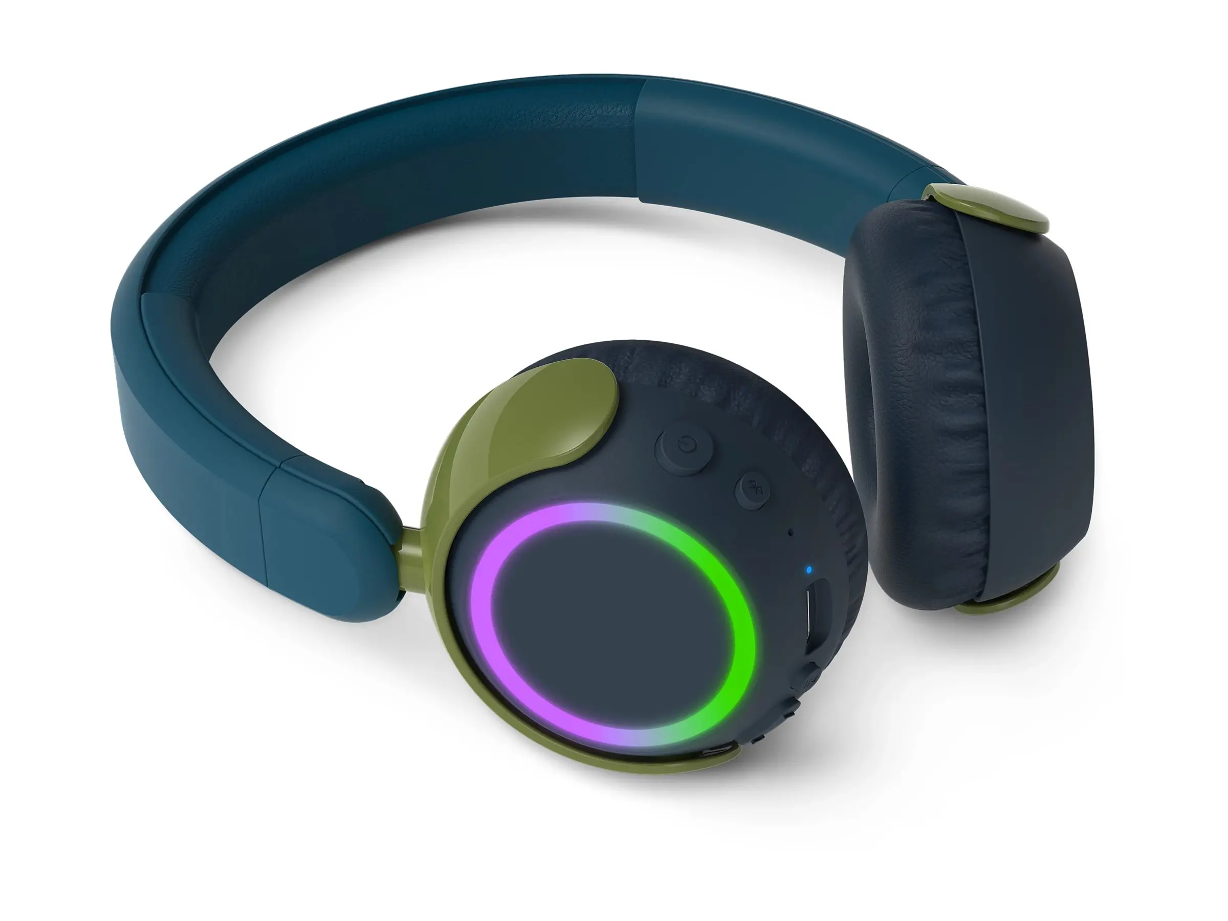 PHILIPS Детски Bluetooth слушалки Светещи наушници Ограничена сила на звука до 85 dB Chrystal Teal - image 5