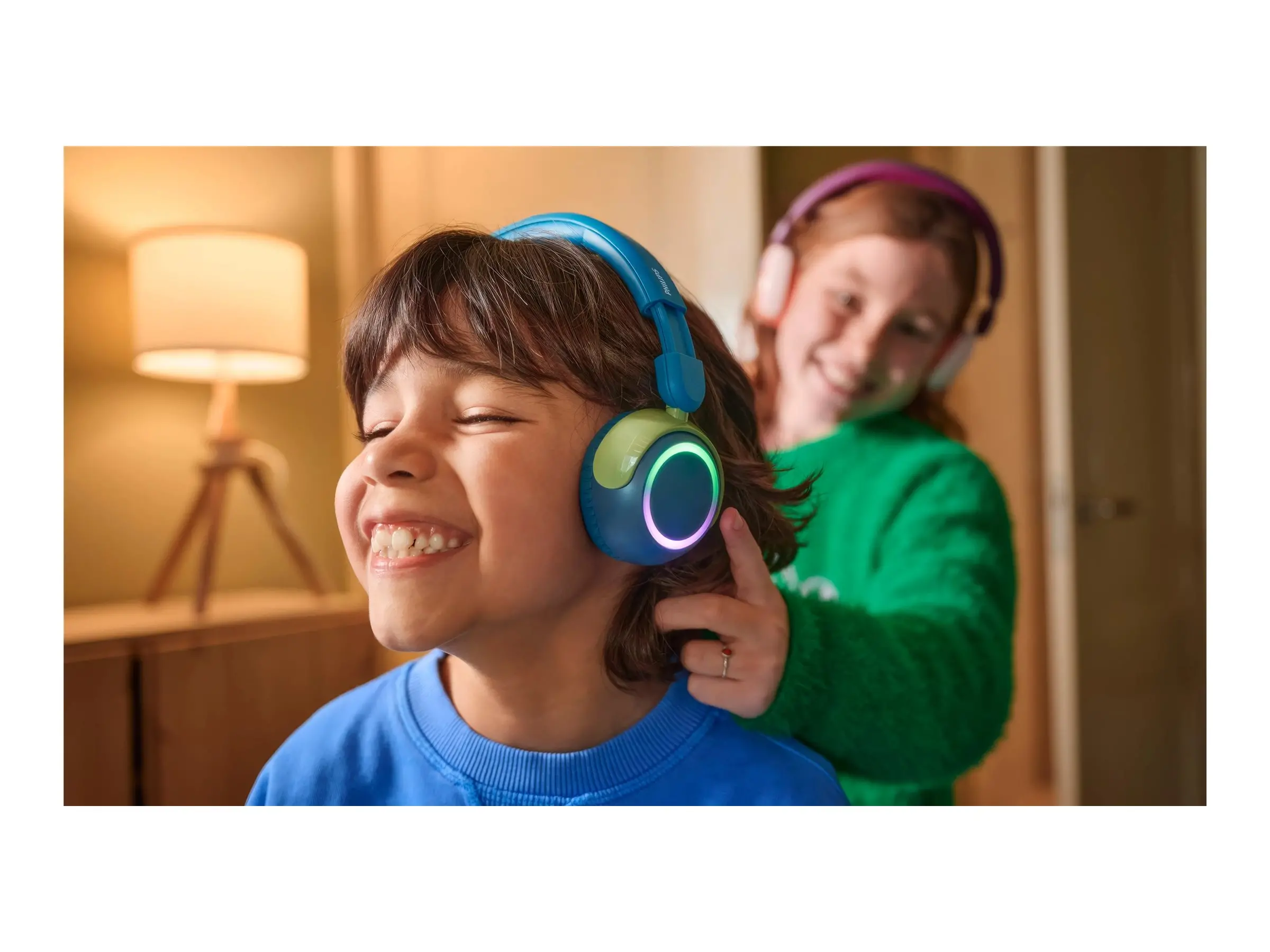 PHILIPS Детски Bluetooth слушалки Светещи наушници Ограничена сила на звука до 85 dB Chrystal Teal - image 7
