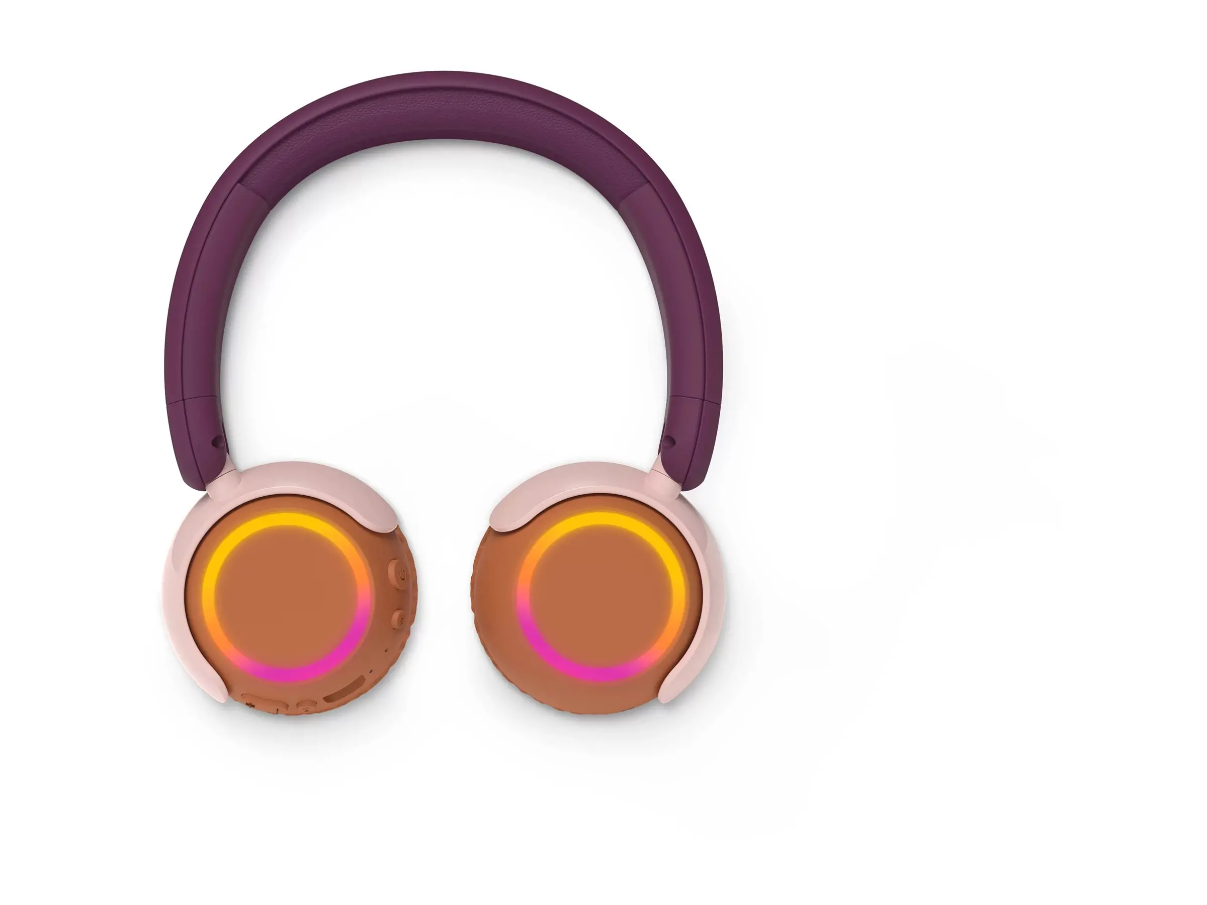 PHILIPS Детски Bluetooth слушалки Светещи наушници Ограничена сила на звука до 85 dB Magenta Purple - image 1
