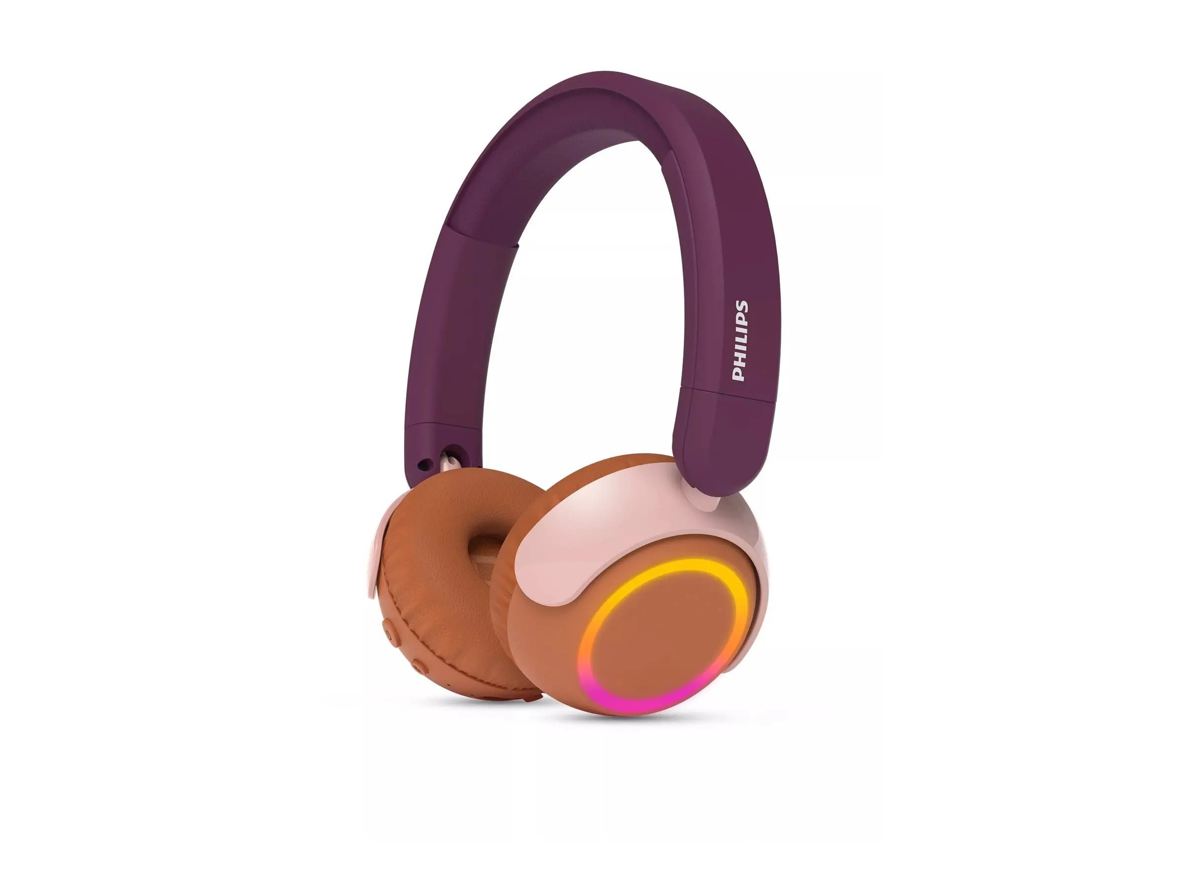 PHILIPS Детски Bluetooth слушалки Светещи наушници Ограничена сила на звука до 85 dB Magenta Purple - image 3