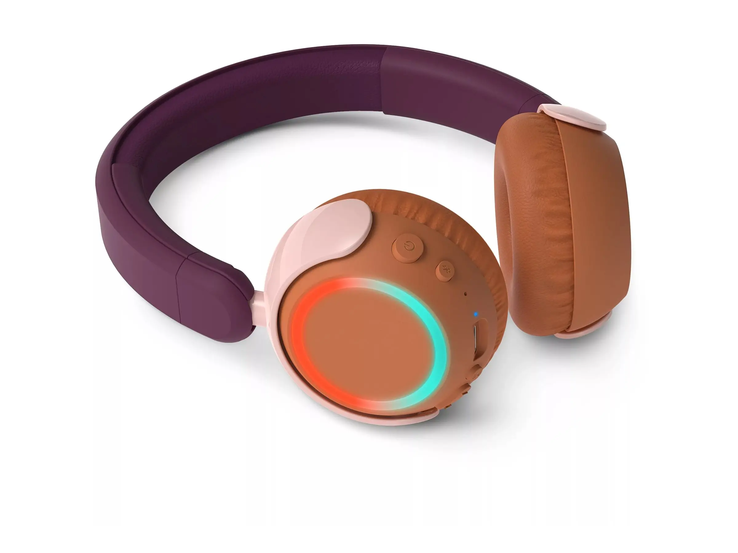 PHILIPS Детски Bluetooth слушалки Светещи наушници Ограничена сила на звука до 85 dB Magenta Purple - image 8