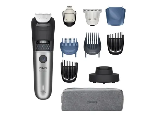 PHILIPS Trimmer pentru barbă series 7000 120 min fără cablu cu 1 oră de încărcare, recipient pentru colectarea firelor de păr - 1