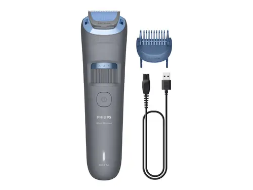 PHILIPS Trimmer pentru barbă series 3000 20 de setări de lungime 60 min fără cablu cu 4 ore de încărcare - 1