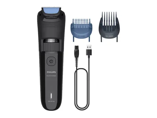 PHILIPS Trimmer γενειάδας series 3000 40 ρυθμίσεις μήκους 70 λεπτά χωρίς καλώδιο με 4 ώρες φόρτισης - 1