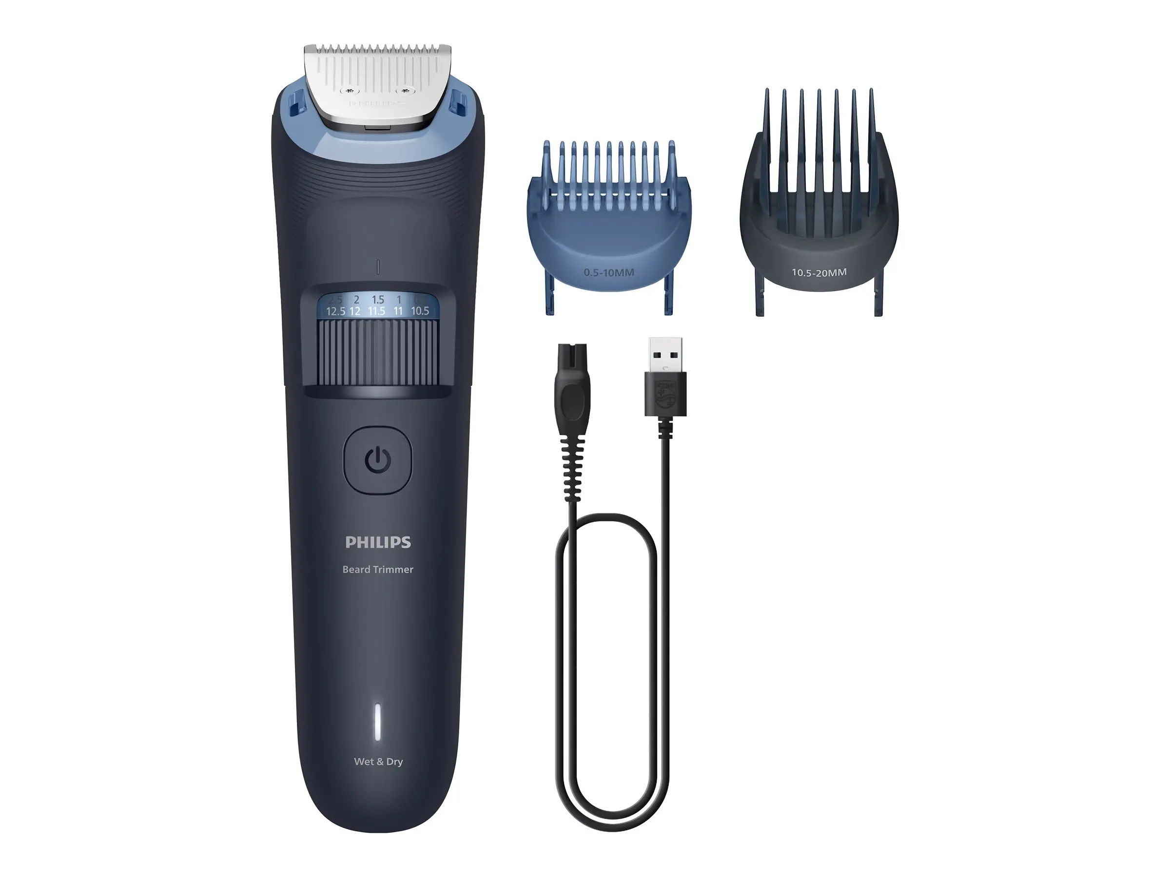 PHILIPS Тример за подстригване на брада series 3000 40 настройки за дължина 80 мин без кабел с 4 часа зареждане