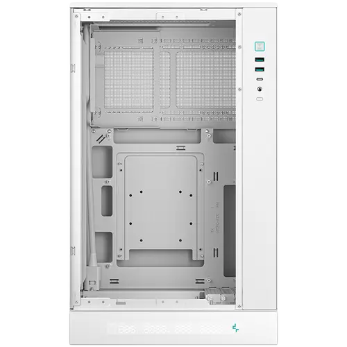 DeepCool CH270 DIGITAL WH, Mini Tower, Mini-ITX/Micro-ATX, 2xUSB3.0, 1xType-C Gen 2, 1xAudio/Mic, Mesh Panel, White, R-CH270-WHNDM0-G-1, 2Y - image 3