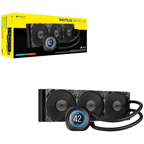 CORSAIR NAUTILUS 360 LCD, 360mm Radiator, Liquid CPU Cooler