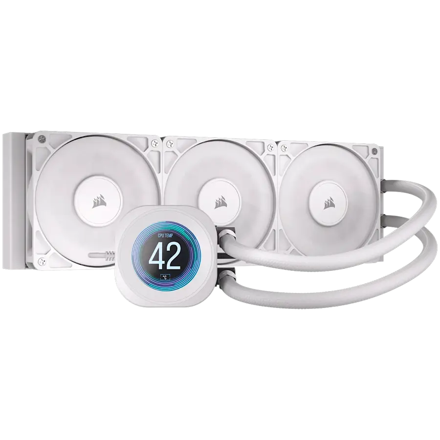 CORSAIR NAUTILUS 360 LCD White, Ψυγείο 360mm, Υδρόψυξη επεξεργαστή