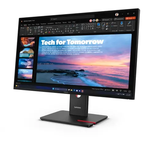 Монитор, Lenovo ThinkVision T27QD-40 27" IPS, 16:9, 2560x1440, 1500:1, 4/6ms, 120Hz, HDMI, DP, RJ-45, USB, Tilt, Swivel, Pivot, Height Adjust Stand - image 1