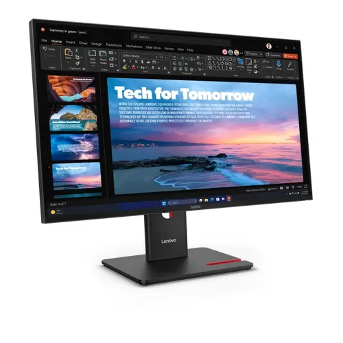 Монитор, Lenovo ThinkVision T27QD-40 27" IPS, 16:9, 2560x1440, 1500:1, 4/6ms, 120Hz, HDMI, DP, RJ-45, USB, Tilt, Swivel, Pivot, Height Adjust Stand - image 2