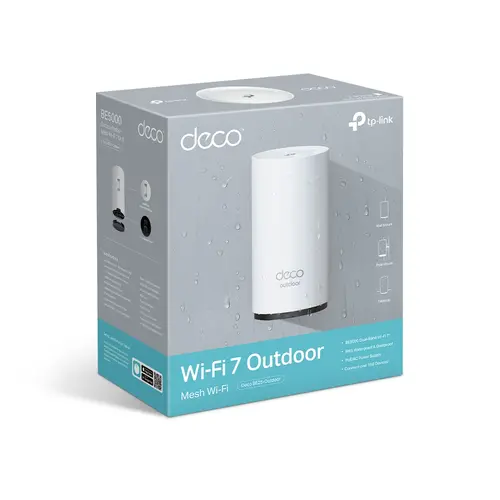 Безжичен рутер TP-LINK Deco BE25-Outdoor(1-pack),BE3600 WiFi7,Mesh,външен/вътр. - image 8