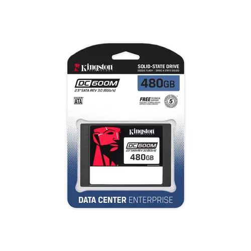 SSD Kingston DC600M SATA για επιχειρήσεις 480GB - AES 256 bit - 2