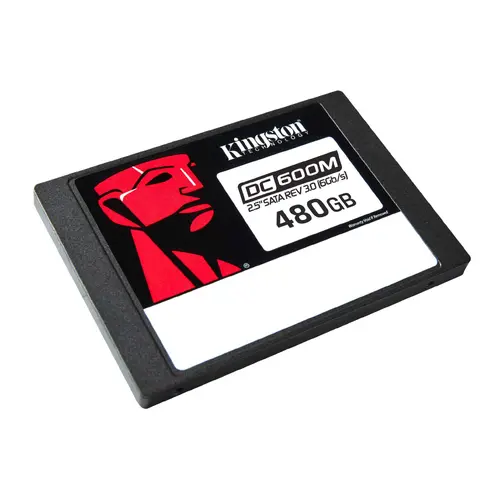 SSD Kingston DC600M SATA για επιχειρήσεις 480GB - AES 256 bit - 1