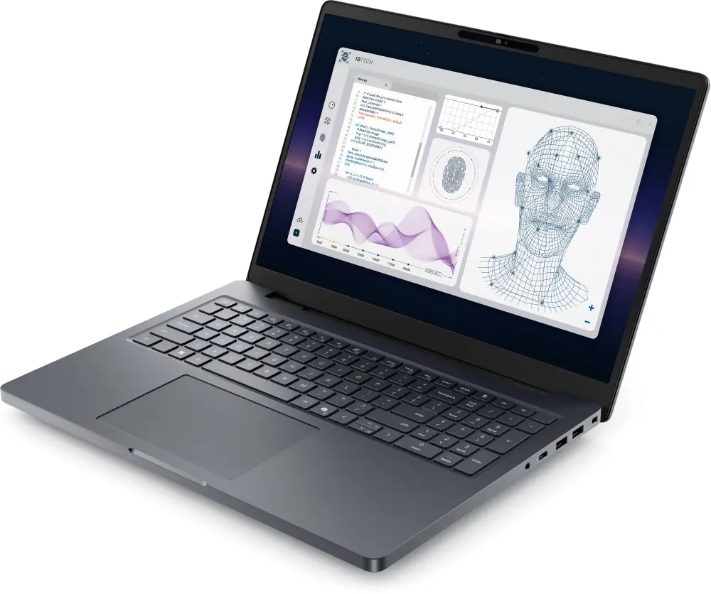 Лаптоп, Dell Pro Max 16 Plus MB16250, Intel Ultra 7 265HX (13TOPS NPU, 20 cores, up to 5.30 GHz), 16.0" FHD+(1920x1200) VRR 120Hz, 500nits, 32GB: 2x16GB 6400 MTs DDR5, 1TB SSD, NVIDIA RTX PRO 3000 12GB GDDR7, 8MP HDR + IR Cam, and Mic, Wi-Fi 7, FPR, Backlit - image 1