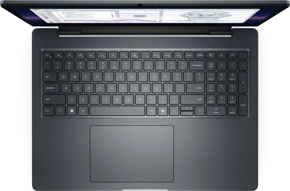 Лаптоп, Dell Pro Max 16 Plus MB16250, Intel Ultra 7 265HX (13TOPS NPU, 20 cores, up to 5.30 GHz), 16.0" FHD+(1920x1200) VRR 120Hz, 500nits, 32GB: 2x16GB 6400 MTs DDR5, 1TB SSD, NVIDIA RTX PRO 3000 12GB GDDR7, 8MP HDR + IR Cam, and Mic, Wi-Fi 7, FPR, Backlit - image 2