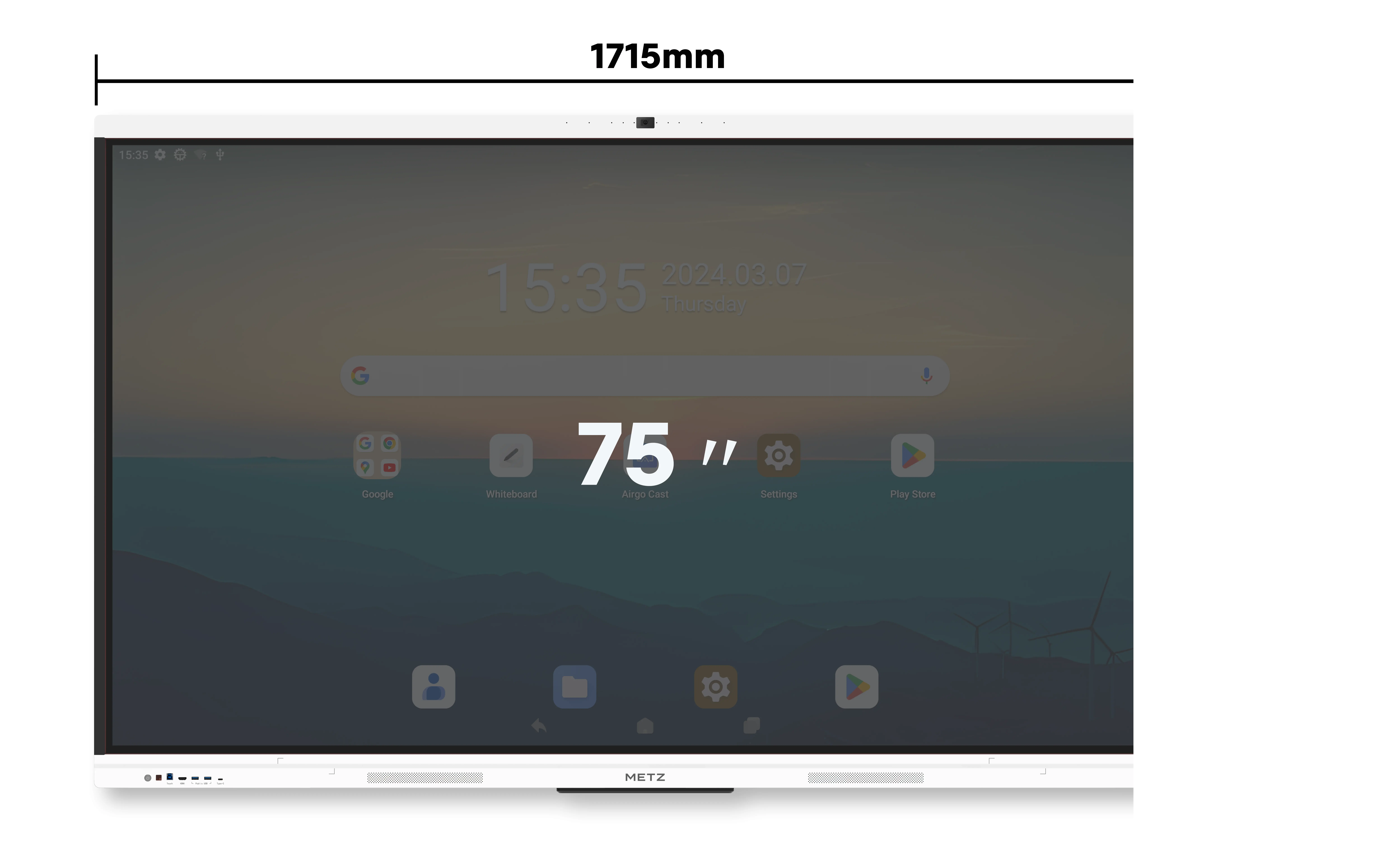 METZ Интерактивен тъч дисплей с вградена камера 75SG1 75" - image 1