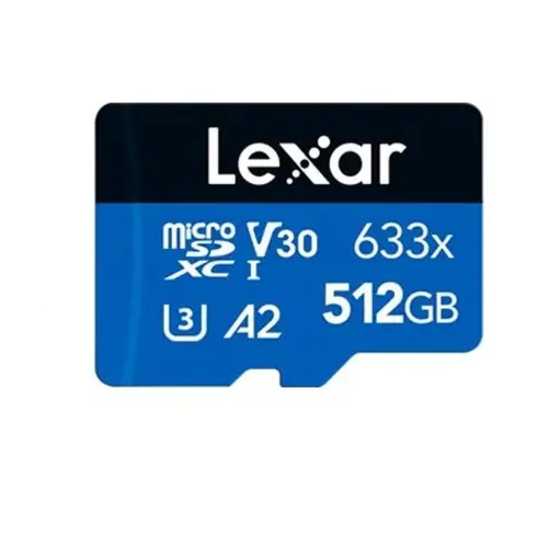 Micro SDXC 512GB 170MB/s UHS-I,A2,V30,U3,BLUE LEXAR