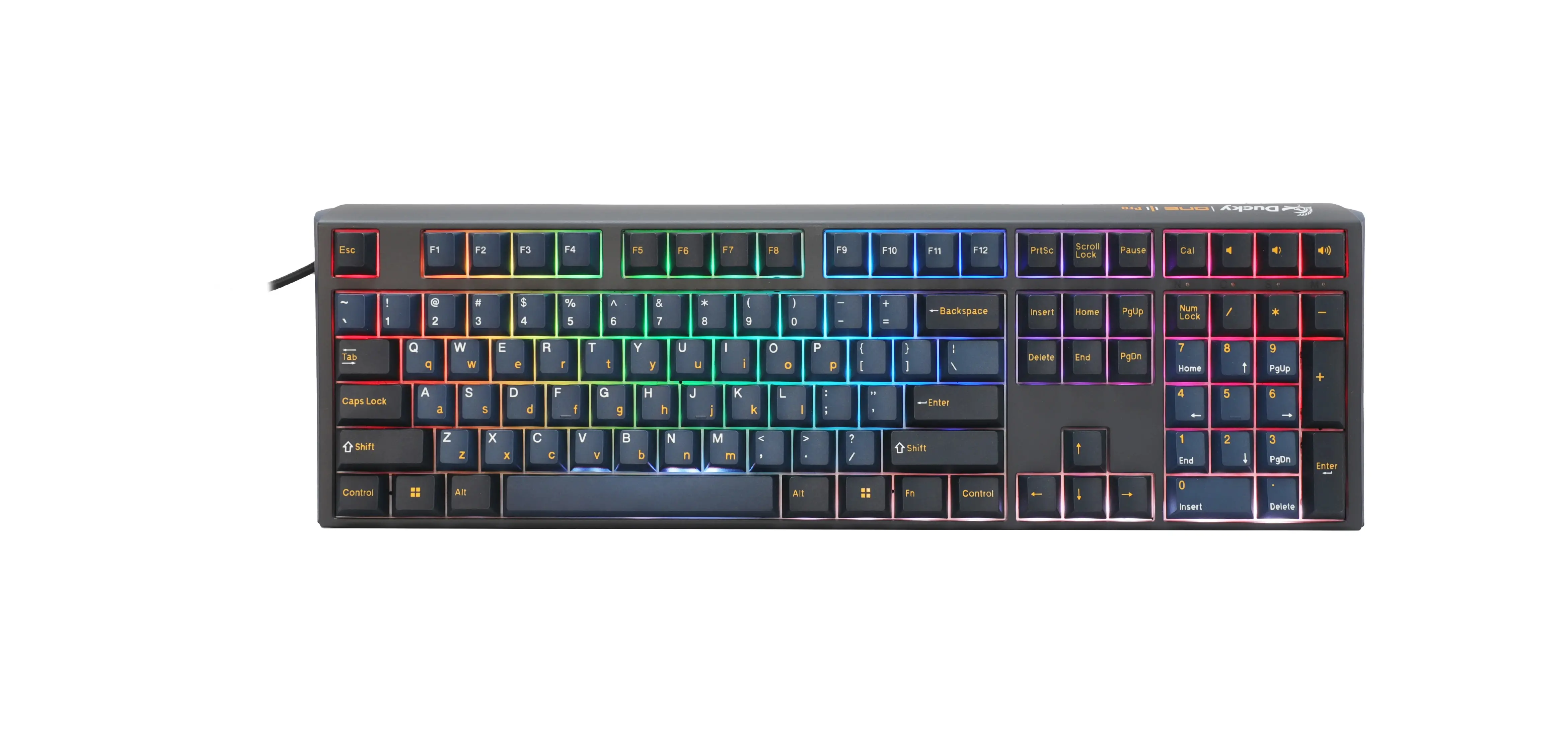 Ducky професионална геймърска механична клавиатура Professional Gaming Mechanical Keyboard One 3 Pro Nazca Line - 8K, Cherry MX2A RGB Red [Linear] - image 1