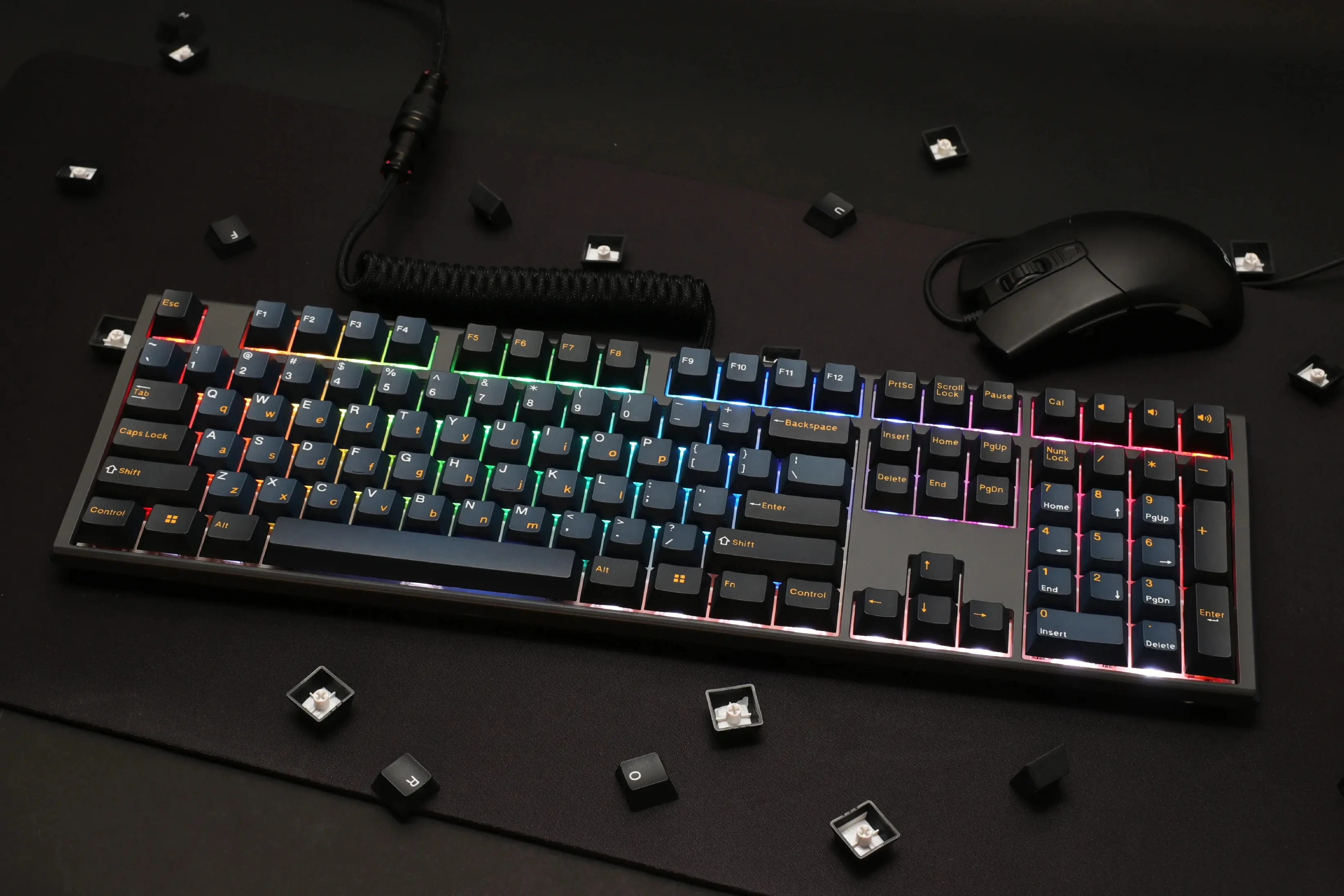 Ducky професионална геймърска механична клавиатура Professional Gaming Mechanical Keyboard One 3 Pro Nazca Line - 8K, Cherry MX2A RGB Red [Linear] - image 5