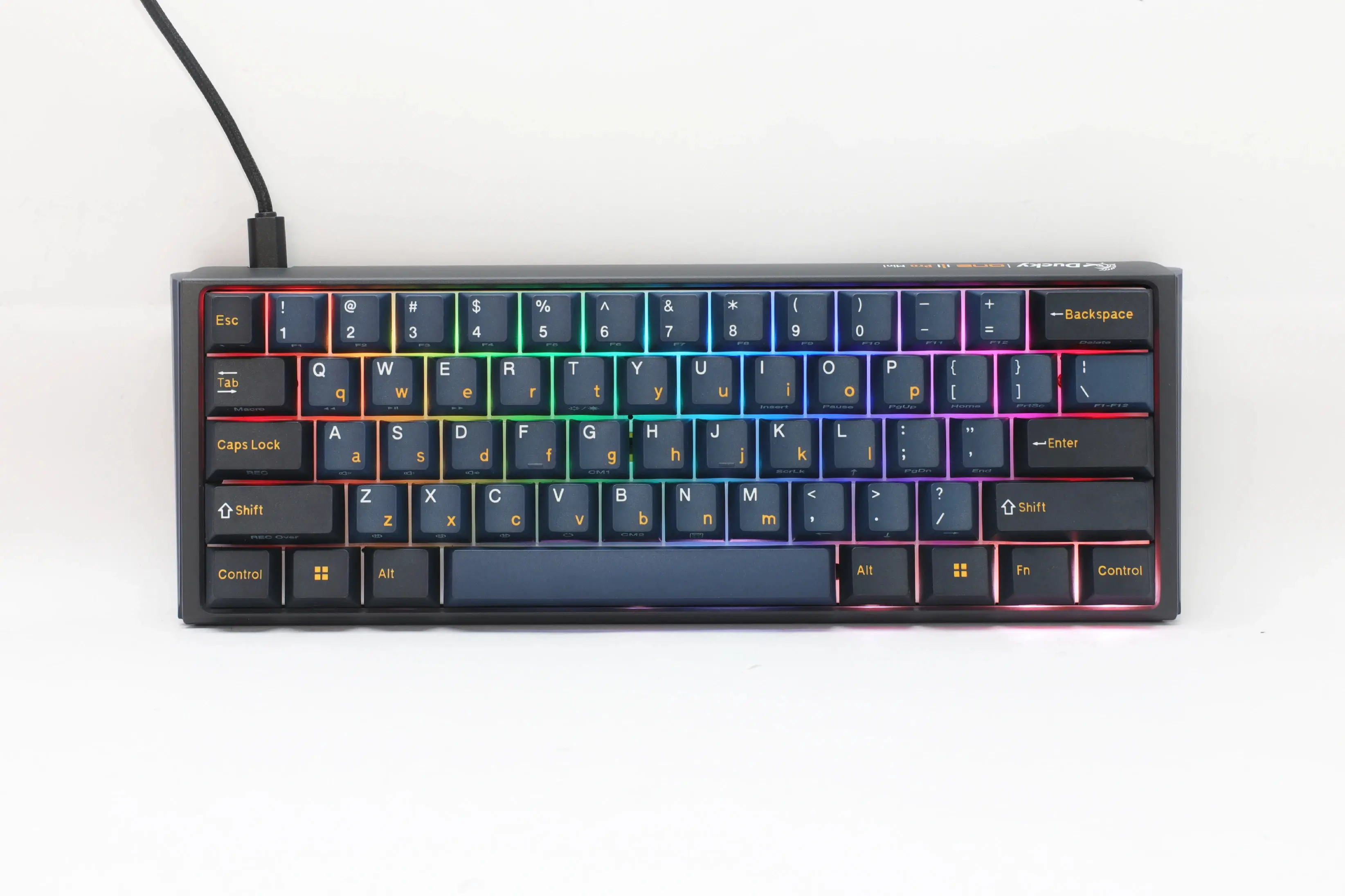 Ducky επαγγελματικό gaming μηχανικό πληκτρολόγιο Professional Gaming Mechanical Keyboard One 3 Pro Mini Nazca Line - 8K, Cherry MX2A RGB Brown - image 1