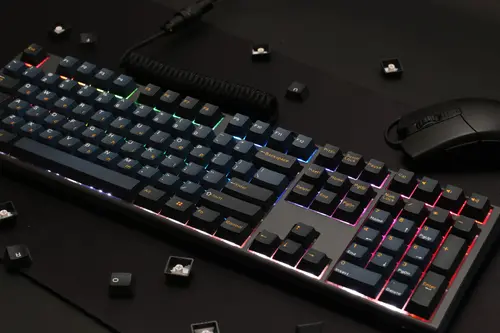 Ducky професионална геймърска механична клавиатура Professional Gaming Mechanical Keyboard One 3 Pro Nazca Line - 8K, Cherry MX2A RGB Silent Red [Linear] - image 4