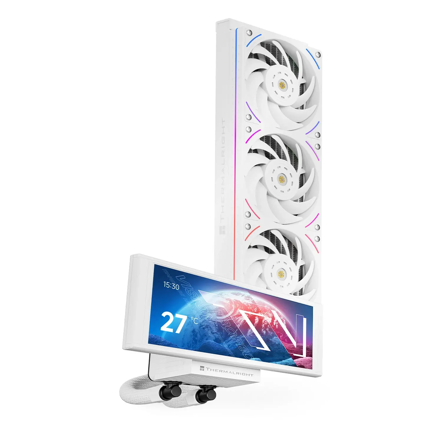 Thermalright водно охлаждане Water Cooling Trofeo Vision 360 ARGB White - 6.86 inch IPS LCD Display - image 1