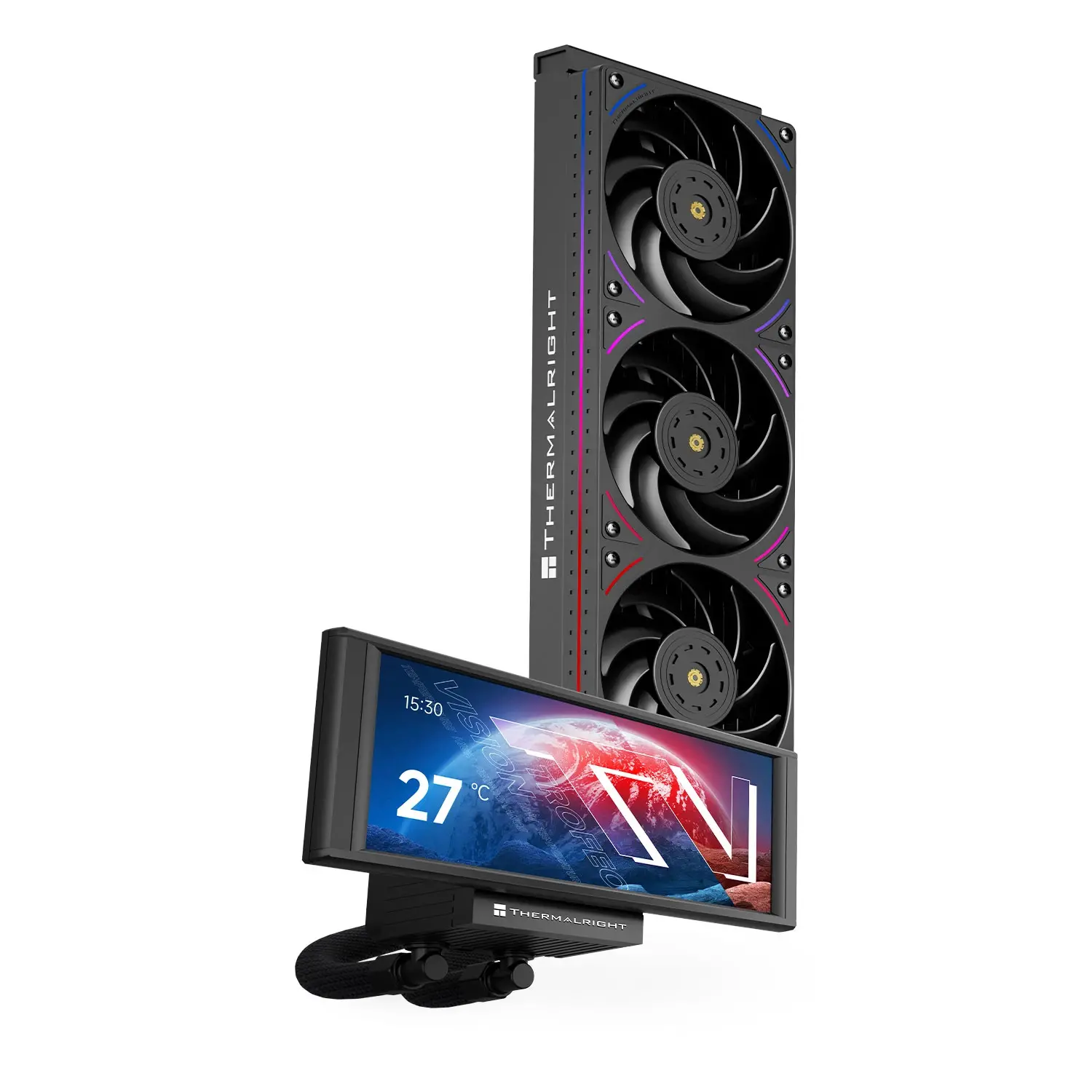 Thermalright водно охлаждане Water Cooling Trofeo Vision 360 ARGB Black - 6.86 inch IPS LCD Display - image 1