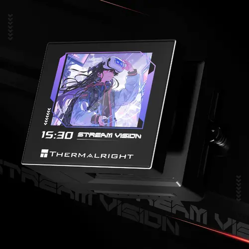 Thermalright водно охлаждане Water Cooling Stream Vision 360 Black - 3.5 inch Full Color LCD Display - image 3