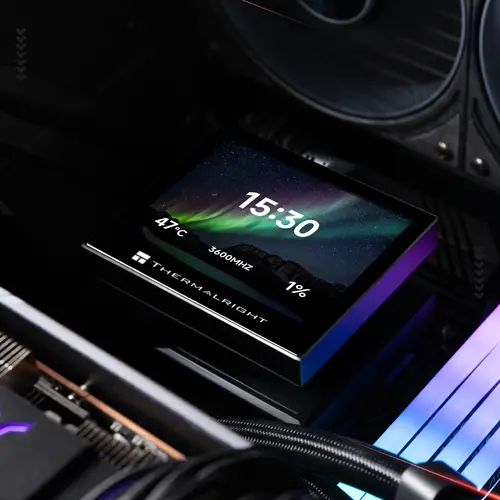 Thermalright водно охлаждане Water Cooling Stream Vision 360 Black - 3.5 inch Full Color LCD Display - image 9