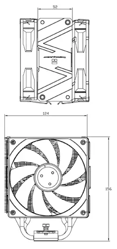 Thermalright охладител CPU Cooler Burst Assassin 120 EVO Dark - LGA1851/LGA1700/AM5 - image 8