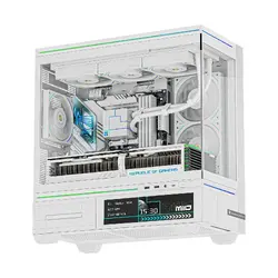 Thermalright кутия Case mATX - TL-M10 Vision White - 9.16 inch LCD Display, USB-C