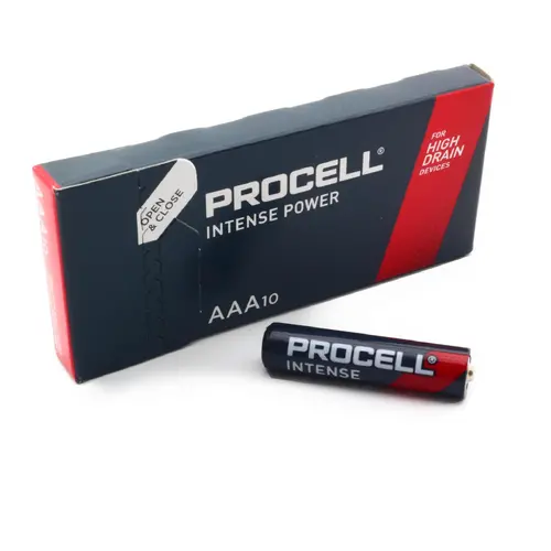 Алкална батерия LR03 1,5V AAA 10pk опаковка INTENSE MX2400 PROCELL