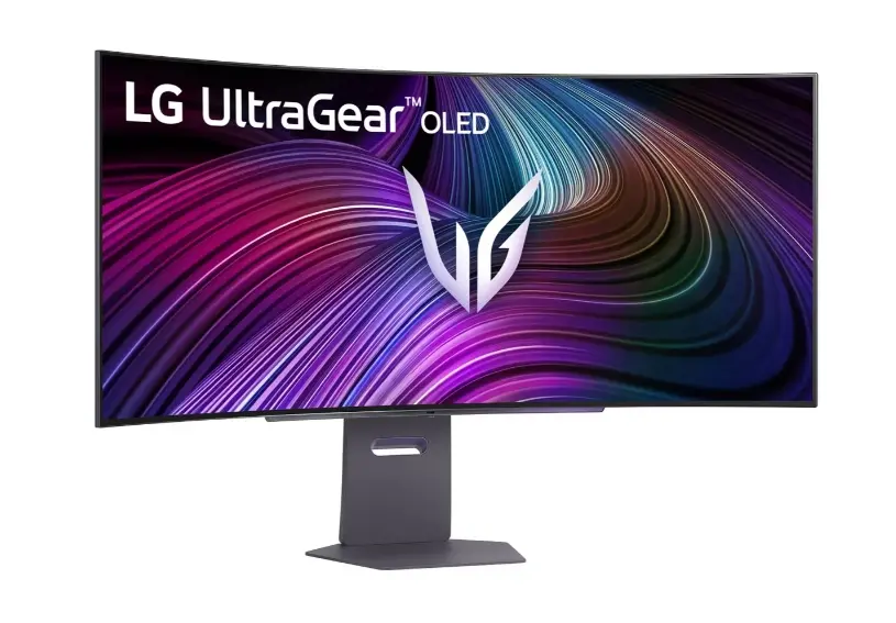 Монитор, LG 45GX90SA-B, 44.5", OLED UltraGear 21:9 Curved Smart, 0.03 ms, WQHD (3440x1440), 240Hz, HDR 400, 1500000:1, 250 cd/m2, DCI-P3 98.5%, VRR, Free-sync, G-Sync, USB-C, PD 65W, HDMI, DP, PBP, Speakers 7W x2, Bluetooth, LG Switch, Height, Swivel, Tilt, Black - image 2
