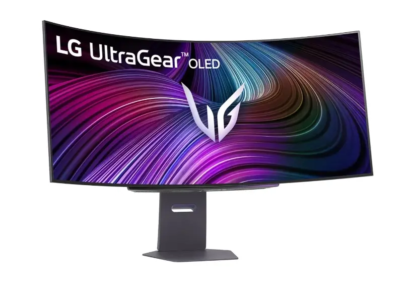 Монитор, LG 45GX90SA-B, 44.5", OLED UltraGear 21:9 Curved Smart, 0.03 ms, WQHD (3440x1440), 240Hz, HDR 400, 1500000:1, 250 cd/m2, DCI-P3 98.5%, VRR, Free-sync, G-Sync, USB-C, PD 65W, HDMI, DP, PBP, Speakers 7W x2, Bluetooth, LG Switch, Height, Swivel, Tilt, Black - image 3