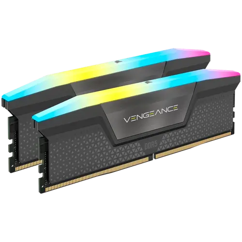 CORSAIR VENGEANCE RGB DDR5 32GB (2 x 16GB) DDR5 6400 CL32-40-40-84 1.40V Intel XMP & AMD EXPO - GREY