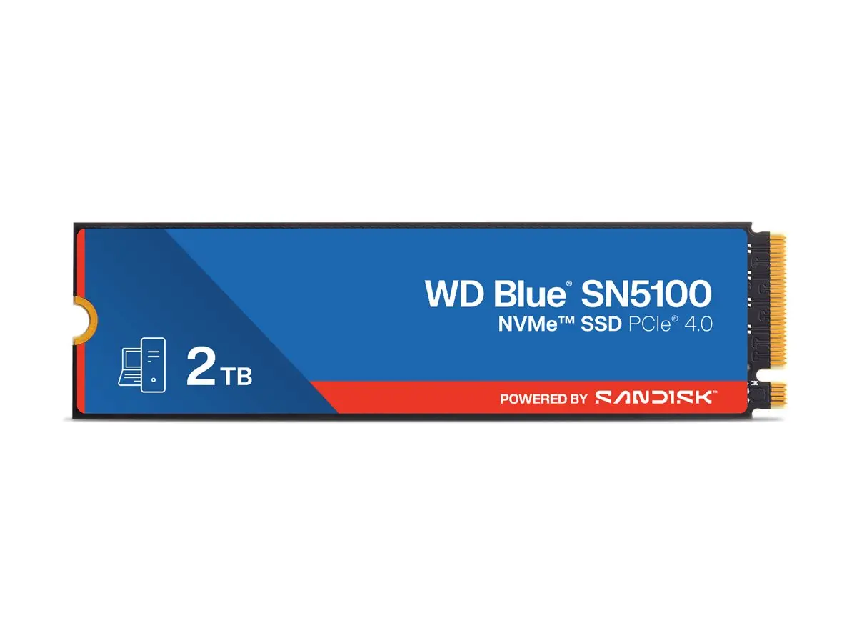 SSD POWERED BY SANDISK Blue SN5100 2TB M.2 2280 PCIe Gen4 x4 NVMe QLC 3D
