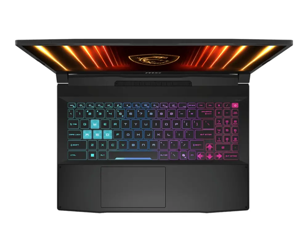 Лаптоп, MSI Katana 15 HX B14WEK, i7-14650HX (16C/24T 8P+8E up to 5.2 GHz), NVIDIA GeForce RTX 5050 8GB GDDR7 440 AI TOPS, 15.6" QHD (2560x1440) 165Hz, IPS-Level, 16GB DDR5 2x8 5600MHz, 1TB SSD Gen4x4, Intel WiFi 6E, BT5.3, 4 Zone RGB Kbd, NO OS, 2.4kg - image 3