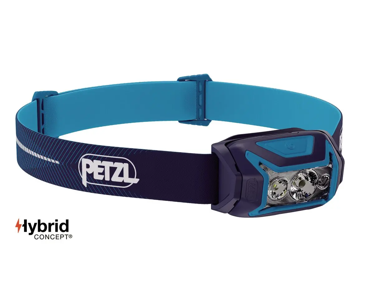 Челник PETZL ACTIK CORE 2025, Акумулаторна батерия, 625 Лумена, Син