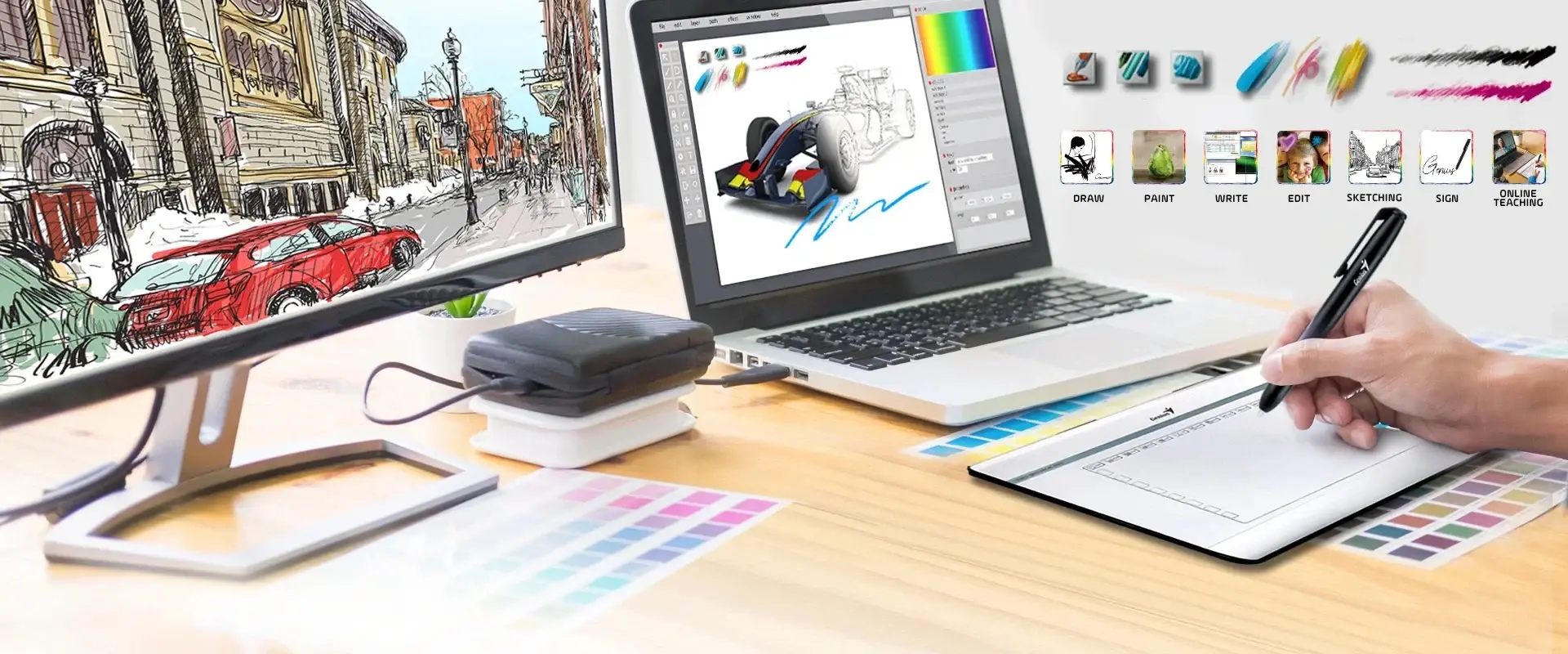 Genius графичен таблет Graphic Tablet EasyPen i608 - image 3